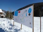 Trail map in panorama
