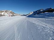 Very good slope grooming in the Cerler ski area