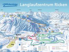 Trail map Bildhaus – Gommiswald am Ricken