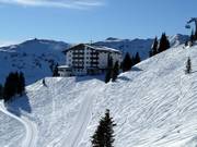 Hotel Ehrenbachhöhe in the middle of the ski area