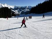 Ski course at the top of the ski area