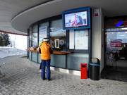 Well-maintained ticket area
