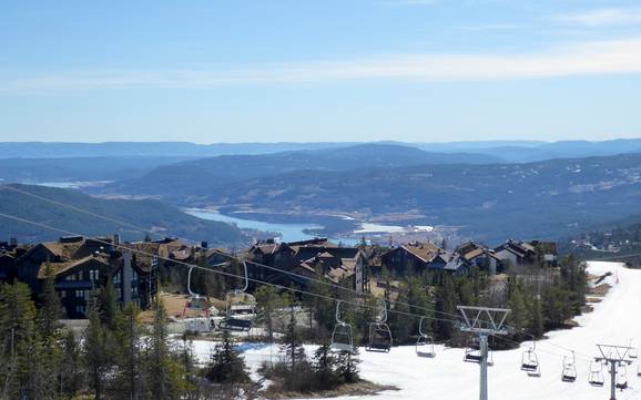 Biggest height difference in Norway (Norge) – ski resort Norefjell