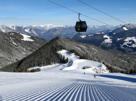 The Spieljochbahn with a perfect slope