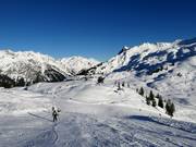 Slopes around the mountain station of the Sonnenkopfbahn