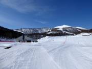 View from the Hanazono valley station to Mt. Niseko Annupuri