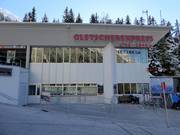 Very well-maintained valley station of the Gletscherexpress