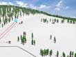 Trail map of the ski resort Pozděchov