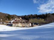In Bertoldi, the hotels are located right on the slopes.