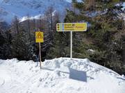 Slope signage