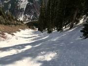 Extremely difficult slope Garmisch