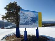 Slope map in the Norefjell ski resort