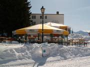 Après-ski umbrellas in Riederalp