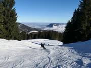 Panorama from the summit descent