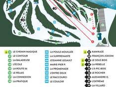 Trail map Le Chantecler