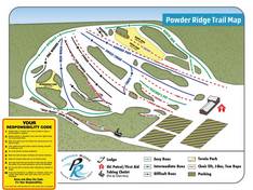 Trail map Powder Ridge