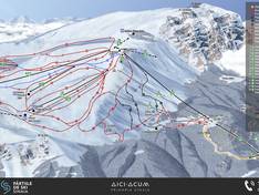 Trail map Sinaia