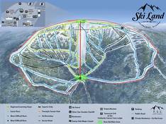 Trail map Skiland – Mt. Aurora