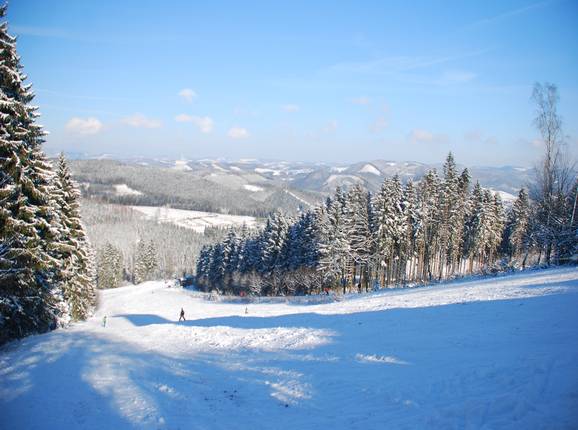 Wonderfully wide – slope at the Hohen Bracht
