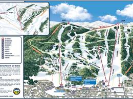 Trail map Snow King Mountain – Jackson