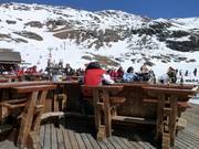 The Sternbar on the terrace of the Madritschhütte