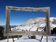 Picture frame with panorama of the Latemar