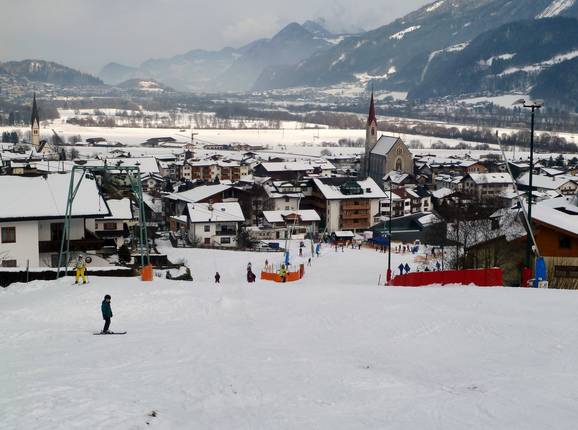 View from the Burg lift of the Inn Valley