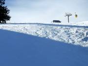 Deep snow slope on the Kaltwasserabfahrt