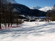 View from the ski area of Pontresina