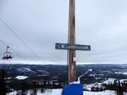 Slope signage in the Funäsdalsberget ski area