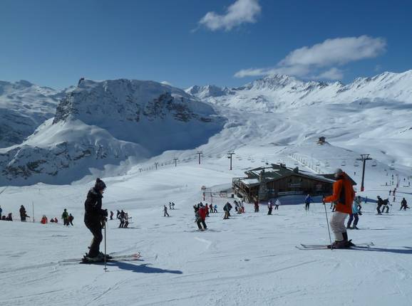 Panoramic view on the Trovière in Tignes