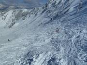 Mogul slope and deep powder at Top Liner