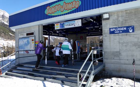 Tambogruppe: cleanliness of the ski resorts – Cleanliness Splügen – Tambo