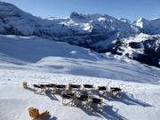 View of the pleasure slopes at Guetlfläck in Lenk