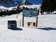 Slope map and information in the ski area