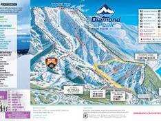 Trail map Diamond Peak