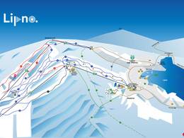 Trail map Lipno