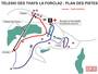 Trail map Les Thays – La Forclaz
