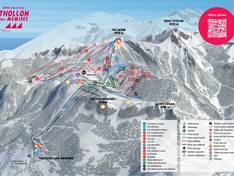 Trail map Thollon les Mémises