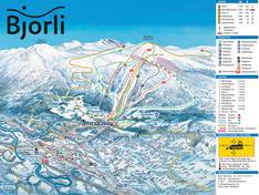 Trail map Bjorli