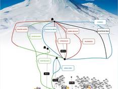 Trail map Las Araucarias/Llaima – Vilcún