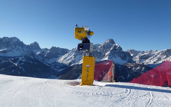 Snow reliability Sextental (Valle di Sesto) – Snow reliability 3 Zinnen Dolomites – Helm/Stiergarten/Rotwand/Kreuzbergpass