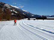 Well-groomed cross-country trails in the Lienz valley floor