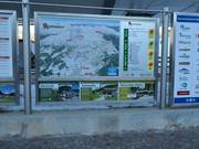 Information board at the valley station with current information