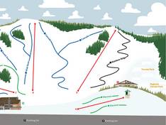 Trail map Snow Valley – Edmonton