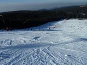 Groomed slope at Mehliskopf