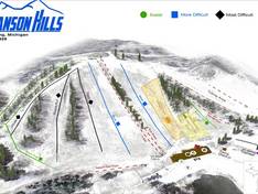 Trail map Hanson Hills