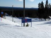 Slope signage in the Pyhä ski resort
