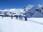 Children's ski course in the Weißsee Gletscherwelt ski area