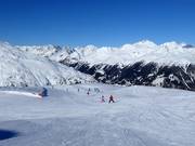 Easy slope at the Mooserberg and Weißspitzbahn